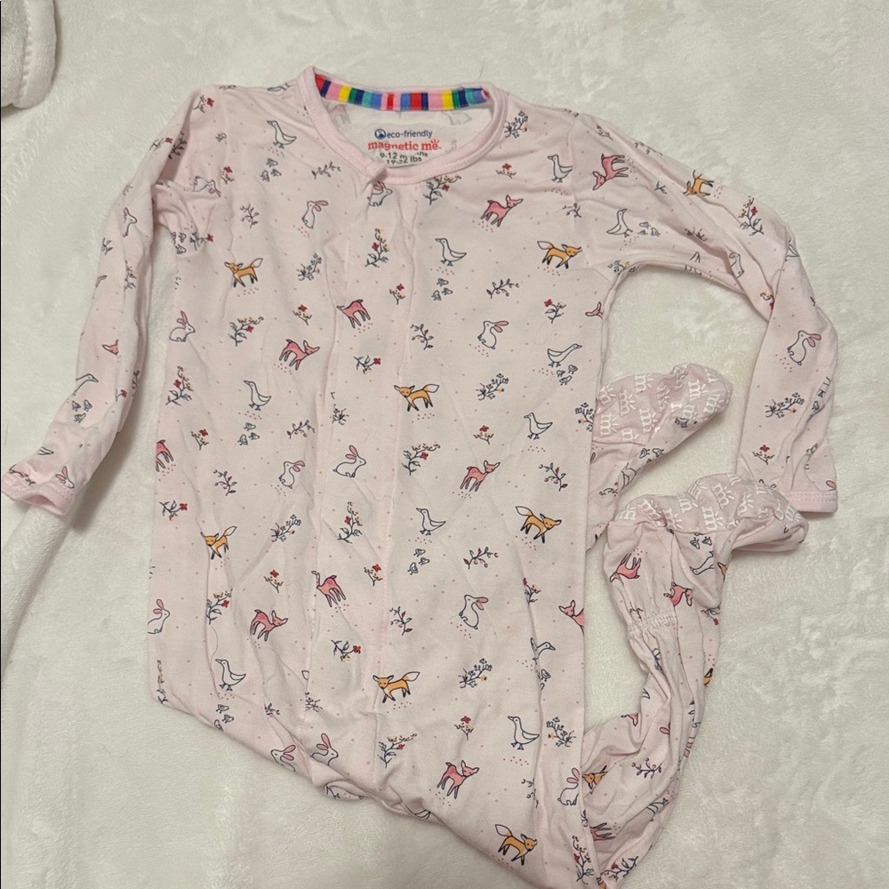 Magnetic Me Woodland Creatures Pink Footies